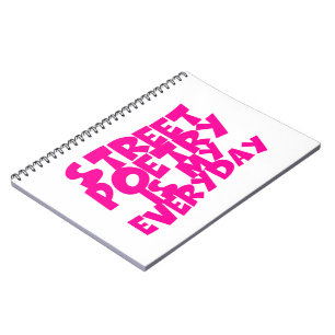 Caderno Espiral Poesia De Rua É Meu Dia A Dia