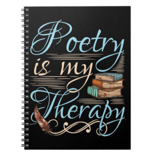 Caderno Espiral Poesia É A Minha Terapia, Escritor De Poemas Besti
