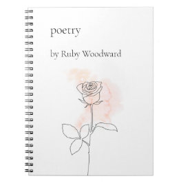 Caderno Espiral Poesia personalizada