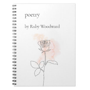 Caderno Espiral Poesia personalizada