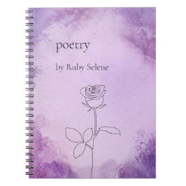 Caderno Espiral Poesia personalizada