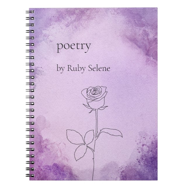 Caderno Espiral Poesia personalizada (Frente)