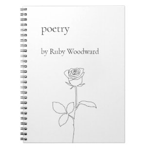 Caderno Espiral Poesia personalizada