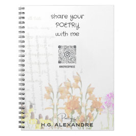 Caderno Espiral “Poetry Painted Softly” – Notebook