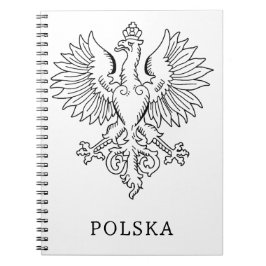 Caderno Espiral Poland's White Eagle Contemporary State Emblem 
