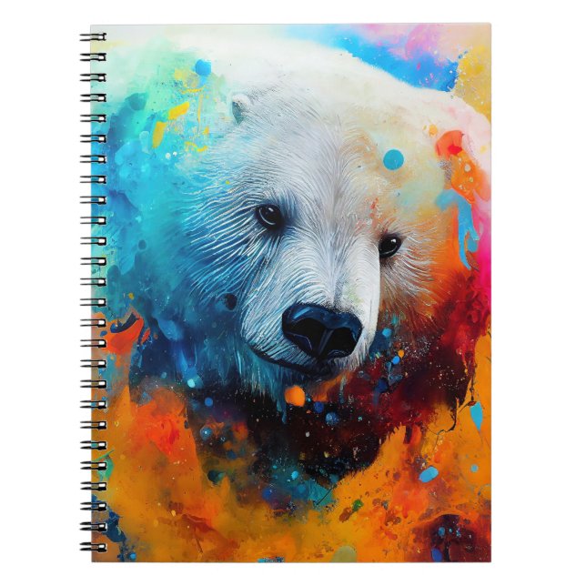 Caderno Espiral Polar Bear Animal Discovery Natureza (Frente)
