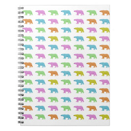 Caderno Espiral Polar Bear Pattern