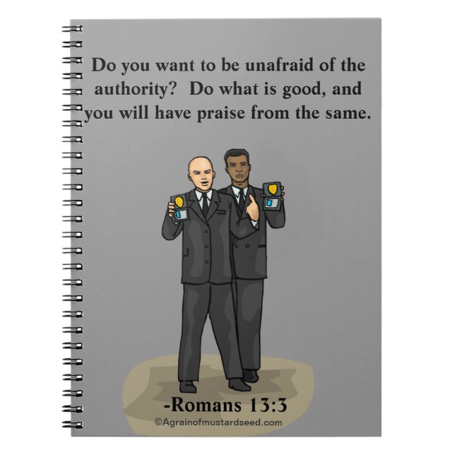 Caderno Espiral Polícia Cristã (Frente)