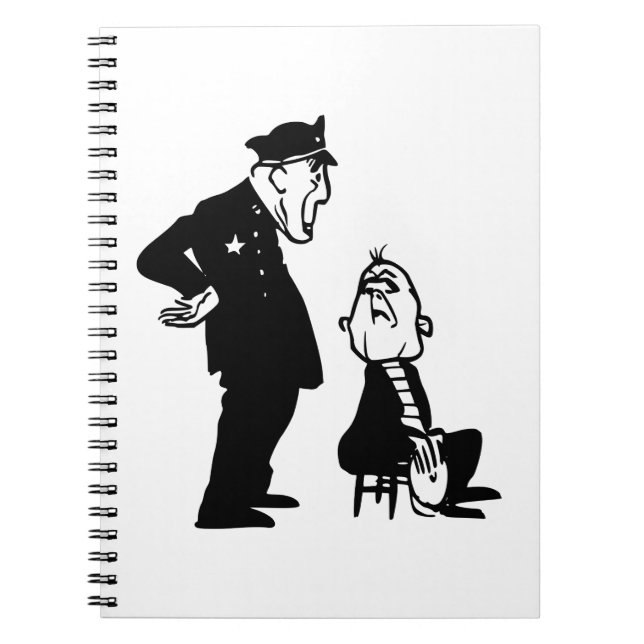 Caderno Espiral Policial e ladrão (Frente)