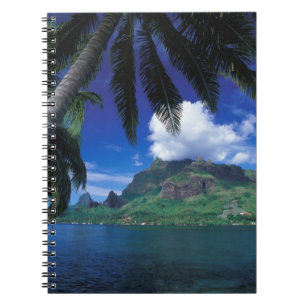 Caderno Espiral Polinésia Francesa, Moorea. Cooks Bay.Verde