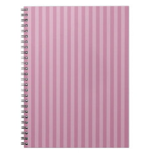 Caderno Espiral Polite Pink Monochrome Vertical Stripes