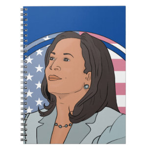 Caderno Espiral Política Kamala Harris