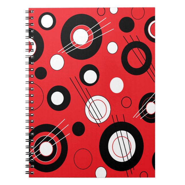 Caderno Espiral Polka Red (Frente)