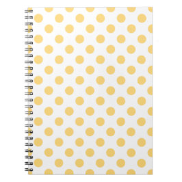 Caderno Espiral Polkadots amarelos