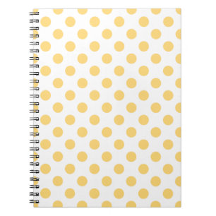 Caderno Espiral Polkadots amarelos