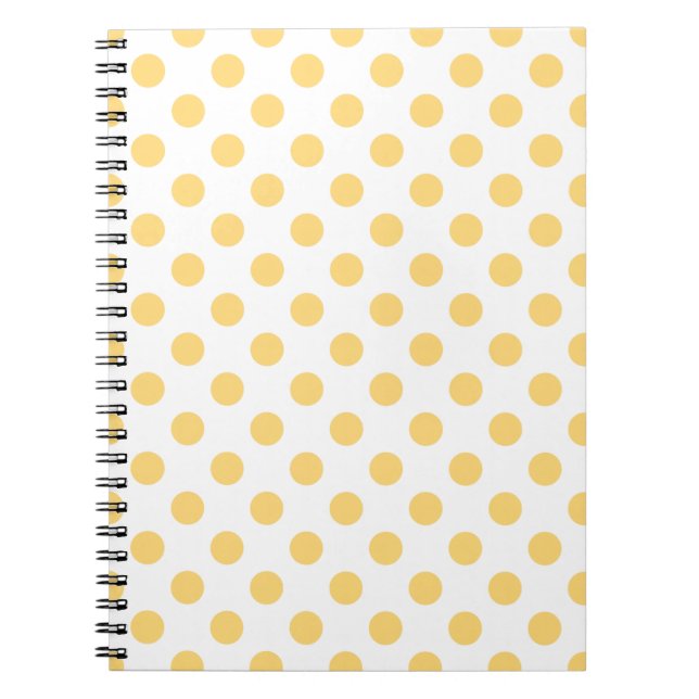 Caderno Espiral Polkadots amarelos (Frente)