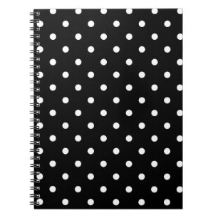 Caderno Espiral Polkadots B&W