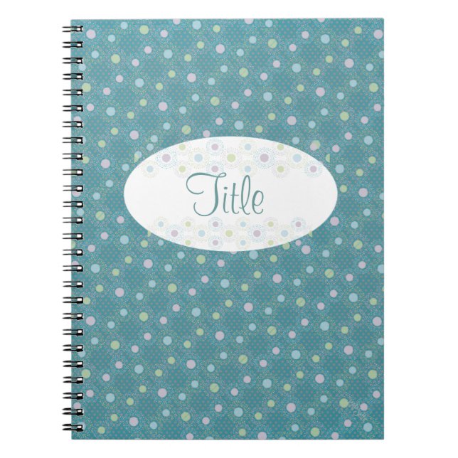 Caderno Espiral Polkadots (pastéis/chalé) (Frente)