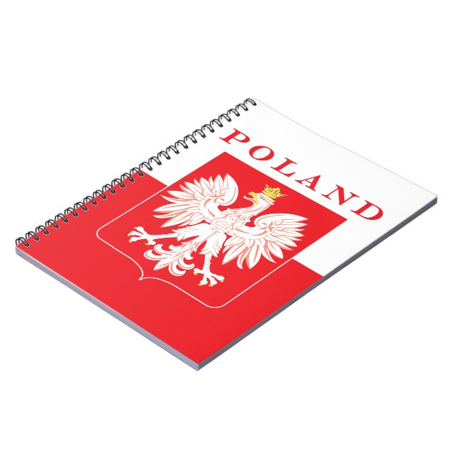 Caderno Espiral Polônia Eagle Red Shield (Left Side)