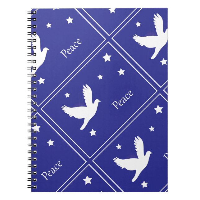 Caderno Espiral pomba da paz (Frente)