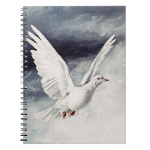 Caderno Espiral Pomba do Espírito Santo Confirmação Religiosa e Pa