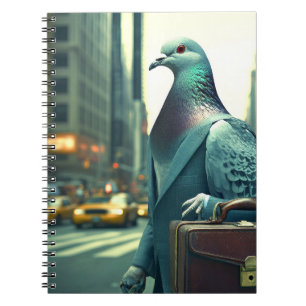 Caderno Espiral Pombo Ao Escritório