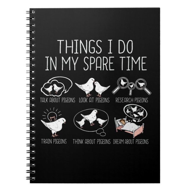 Caderno Espiral Pombo-pombo-pombo-gueão-guincho-gift-homens-rei-po (Frente)