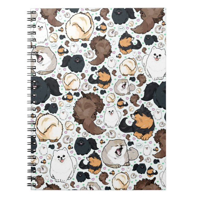 Caderno Espiral Pomeranianos (Frente)
