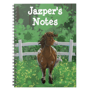 Caderno Espiral Pônea Pintada de Appaloosa