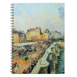 Caderno Espiral Pont Neuf, Tarde, Sunlight Camille Pissarro