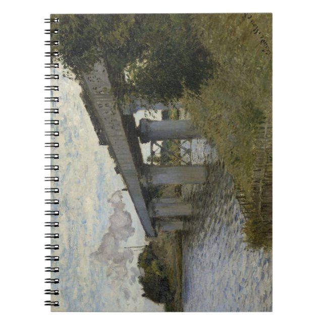 Caderno Espiral Ponte ferroviária no Argenteuil (Railroad) (por Mo (Frente)