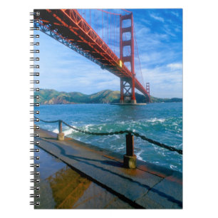 Caderno Espiral Ponte Golden Gate e Baía de São Francisco