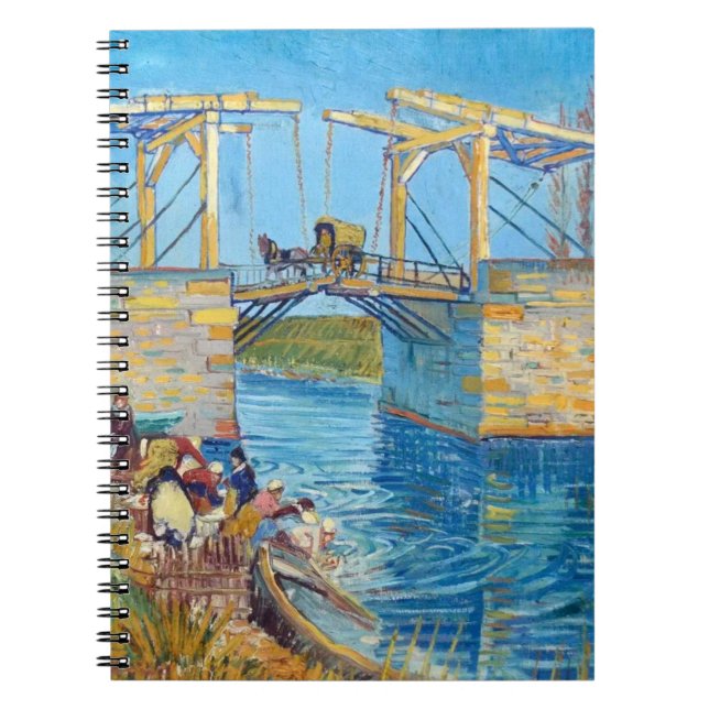 Caderno Espiral Ponte Langlois em Arles Vincent Van Gogh (Frente)