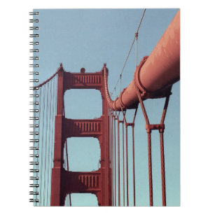 Caderno Espiral Ponte ouro Gate, Foto única de São Francisco