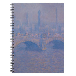 Caderno Espiral Ponte Waterloo de Claude Monet