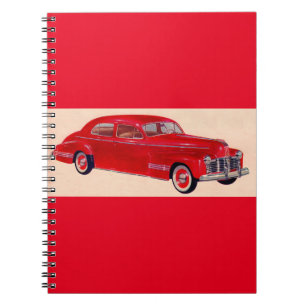 Caderno Espiral Pontiac Torpedo vermelho