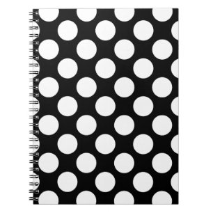 Caderno Espiral Pontilha o branco sem emenda do teste padrão + se