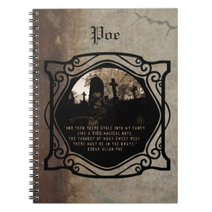 Caderno Espiral Ponto de entrada de Edgar Allen