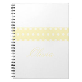 Caderno Espiral Pontos Amarelos Poka