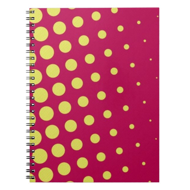 Caderno Espiral Pontos amarelos retrorreflectores (Frente)