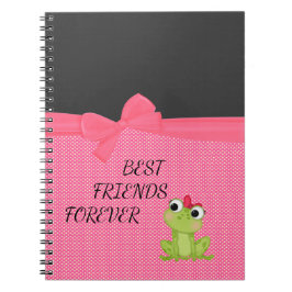 Caderno Espiral Pontos Polka, Sapo Bonito-Mensagem motivacional