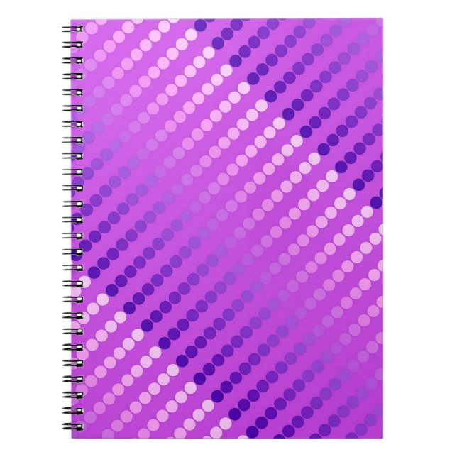 Caderno Espiral Pontos satíricos - violeta e orquídea (Frente)