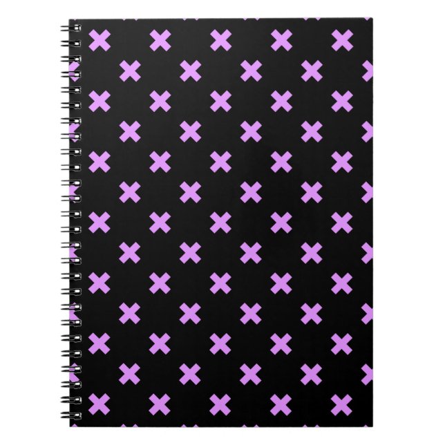 Caderno Espiral Pontos transversais em preto (Frente)
