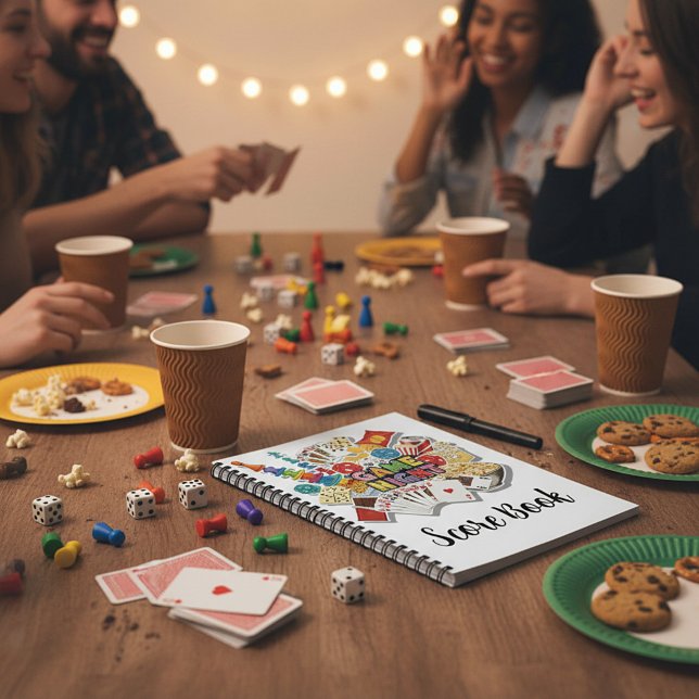 Caderno Espiral Pontuação da Noite de Jogo (Criador carregado)