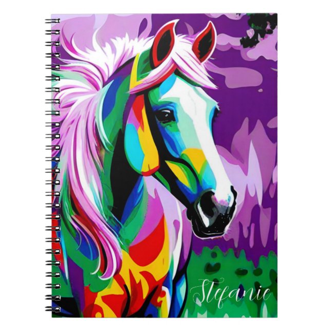 Caderno Espiral Pony Colorido (Frente)