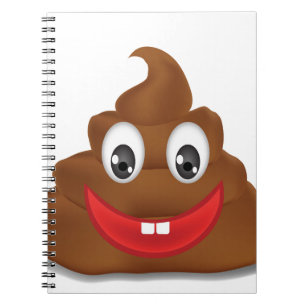 Caderno Espiral poo emojis