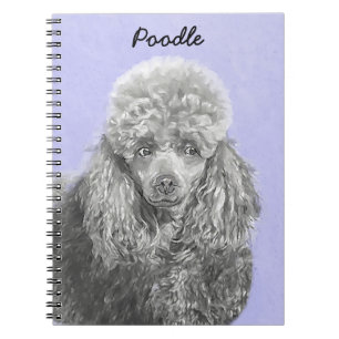 Caderno Espiral Poodle (Brinquedo, Miniatura) Pintura Original De 