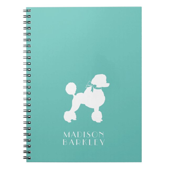 Caderno Espiral Poodle Dog Puppy French (Frente)