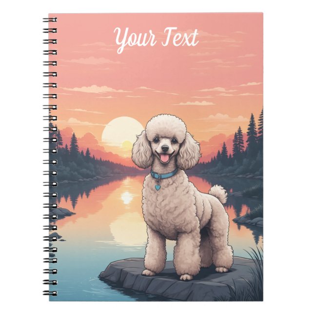 Caderno Espiral Poodle por Lake (Frente)