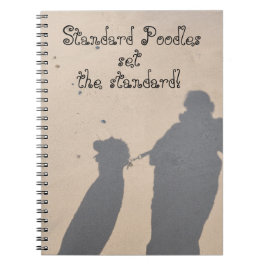 Caderno Espiral Poodles Padrão Definem os Padrões 